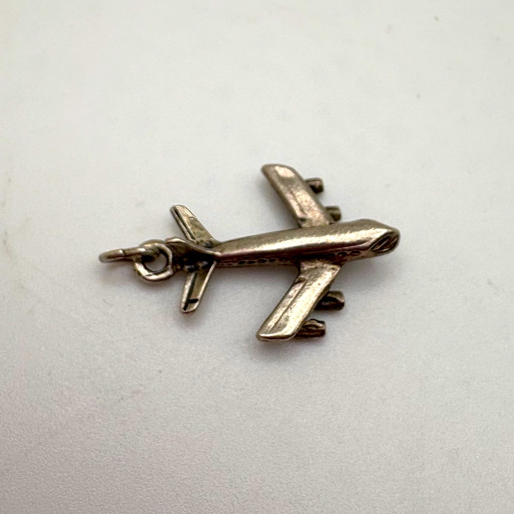 Sterling Silver Airplane Charm